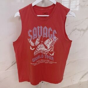 SAVAGE Rocker Tee Graphic Tank Top, Size L